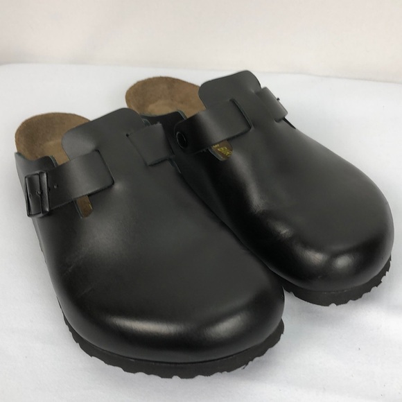 Birkenstock Other - Birkenstock Black Leather Boston Oxford Clogs 10